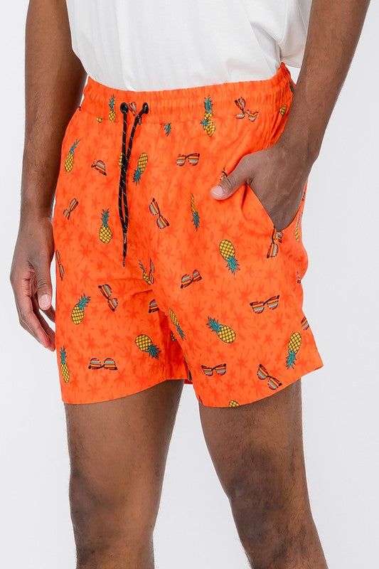 Pineapple Swim Trunks Board Shorts - Luminous Bear Shop