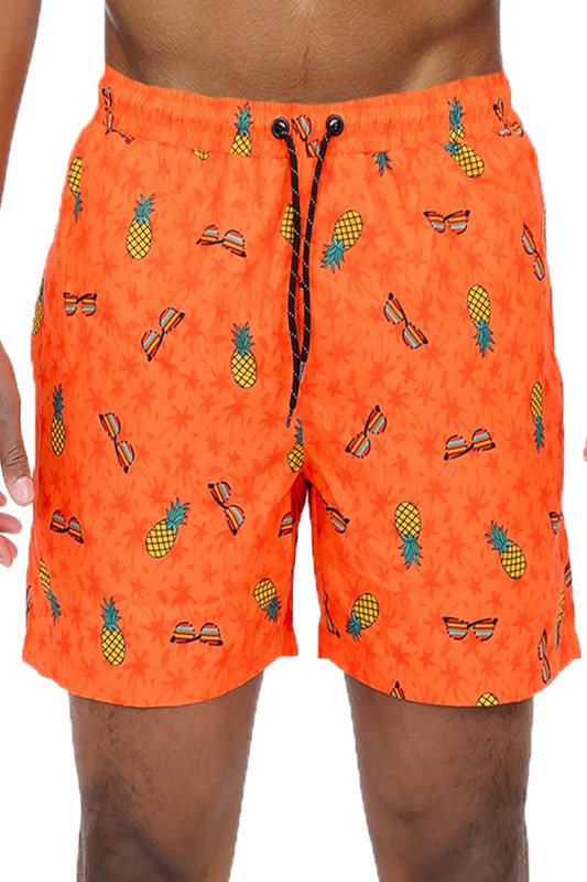 Pineapple Swim Trunks Board Shorts - Luminous Bear Shop