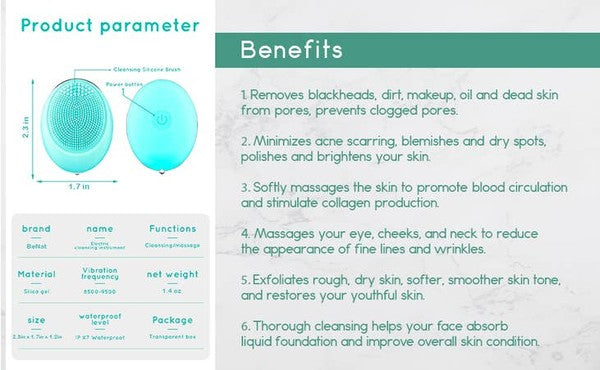 Electric Facial Cleansing Brush - Luminous Bear Shop
