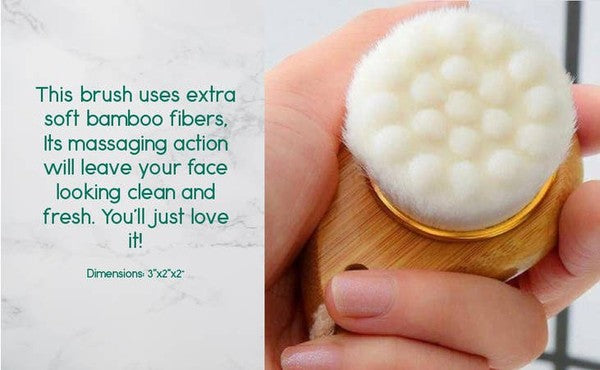 Facial Brush Bamboo Handle - Luminous Bear Shop