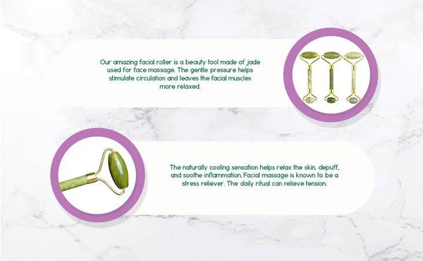 Jade Facial Roller - Luminous Bear Shop