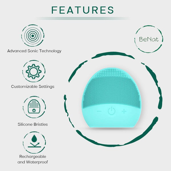 Rechargeable Facial Cleansing Brush - Luminous Bear Shop