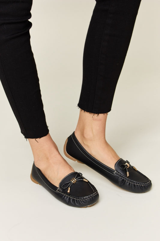 Forever Link Slip On Bow Flats Loafers - Luminous Bear Shop