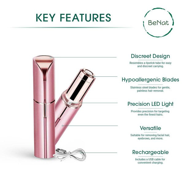 Rechargeable Facial Hair Remover - Luminous Bear Shop