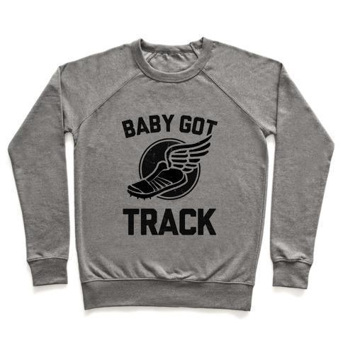 BABY GOT TRACK (DARK TANK) CREWNECK SWEATSHIRT - Luminous Bear Shop