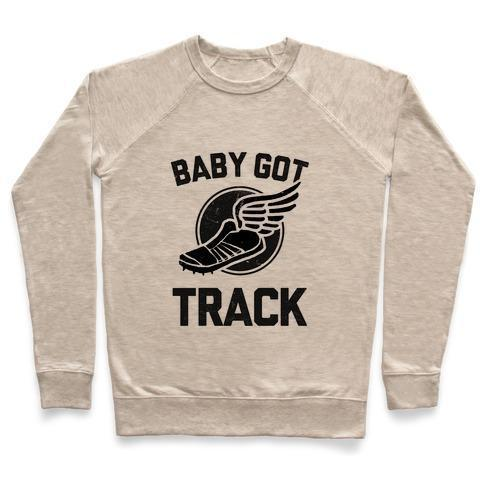 BABY GOT TRACK (DARK TANK) CREWNECK SWEATSHIRT - Luminous Bear Shop