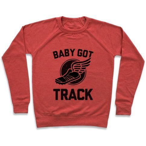 BABY GOT TRACK (DARK TANK) CREWNECK SWEATSHIRT - Luminous Bear Shop