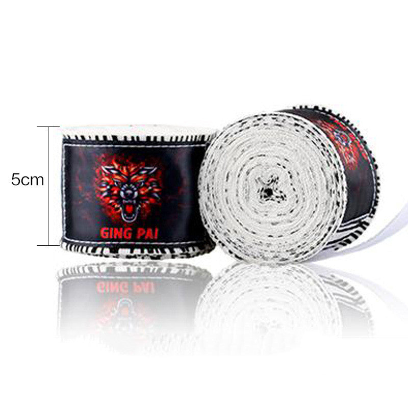 Style: White zebra, Size: 3m - Cotton Muay Thai Sanda Boxing Bandage