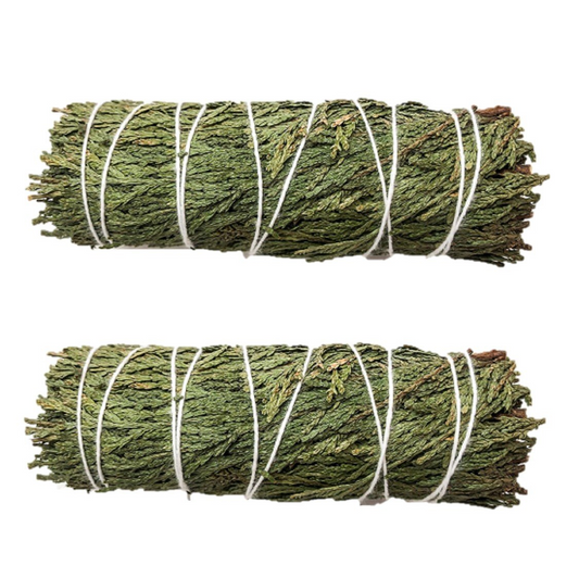 Home fragrance Smudging Herb Cedar Smudge Stick 4"- 3 Bundles - Luminous Bear Shop