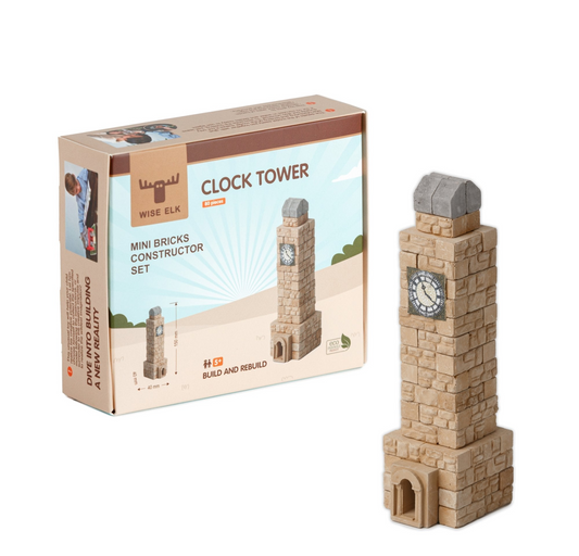 Mini Bricks Construction Set - Clock Tower - Luminous Bear Shop