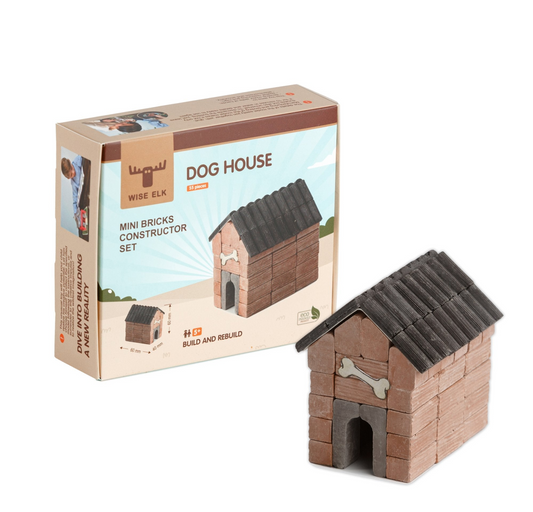 Mini Bricks Construction Set - Dog House - Luminous Bear Shop