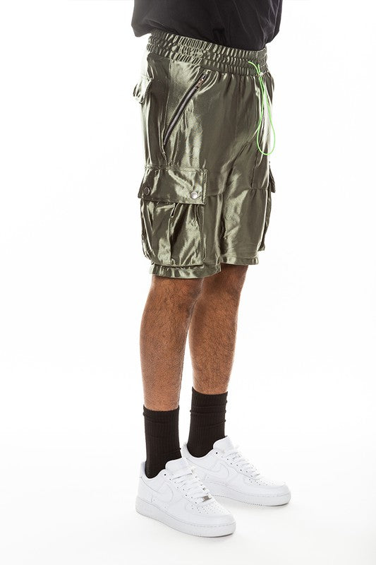 Satin Street Cargo Shorts - Luminous Bear Shop