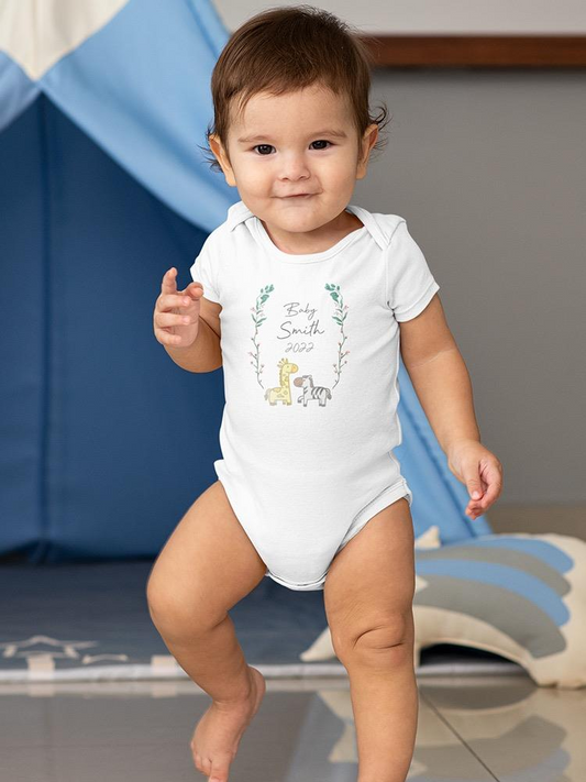 Baby Name 2022 Bodysuit -Custom Designs - Luminous Bear Shop