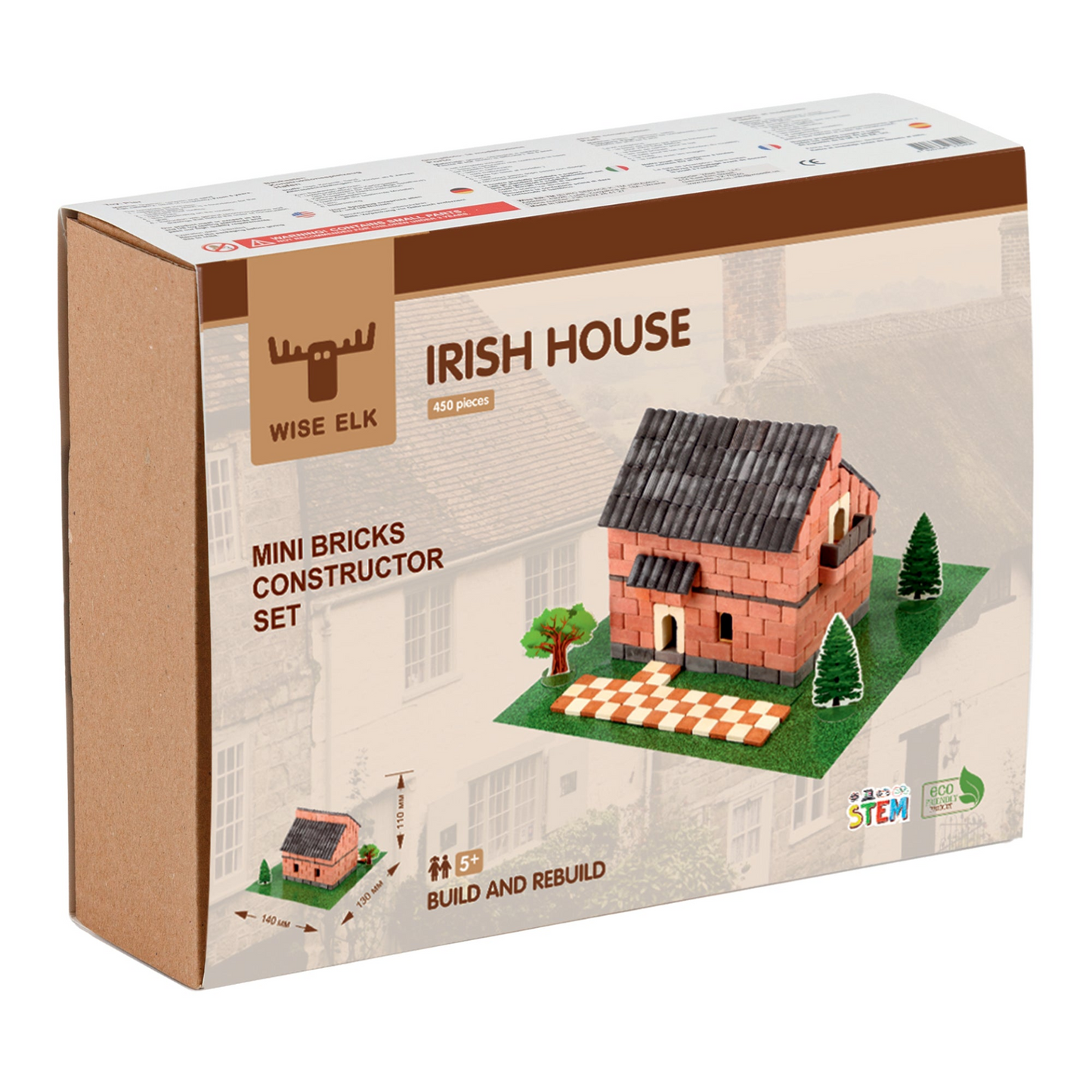 Mini Bricks Construction Set - Irish House - Luminous Bear Shop