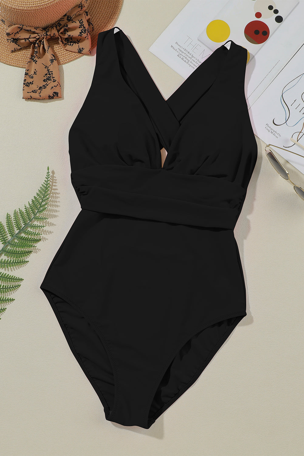 Crisscross Wide Strap Swimsuit - Luminous Bear Shop