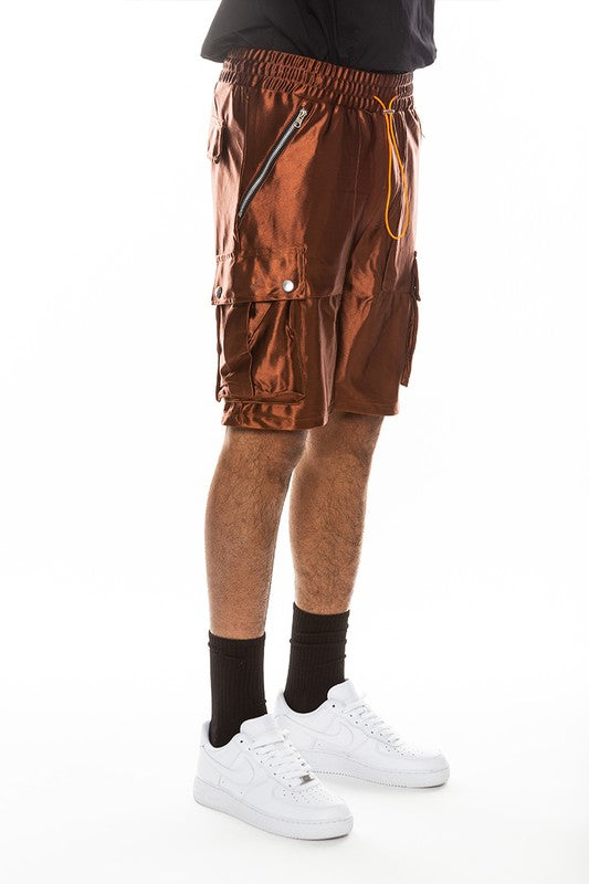 Satin Street Cargo Shorts - Luminous Bear Shop