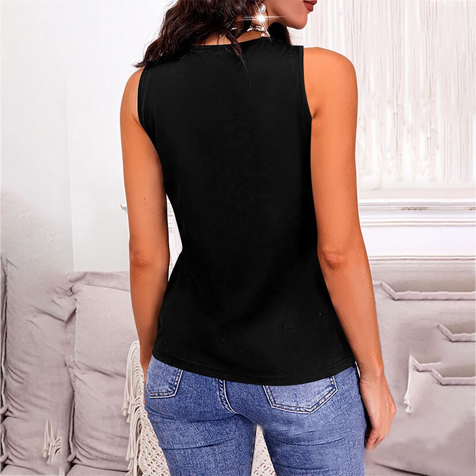 Full Size V-Neck Wide Strap Tank - Luminous Bear Shop