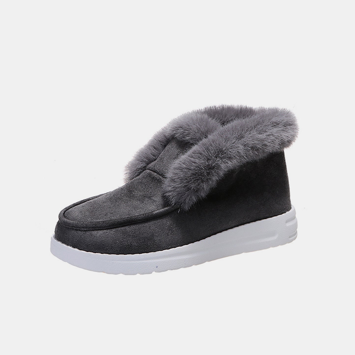 Furry Suede Snow Boots - Luminous Bear Shop