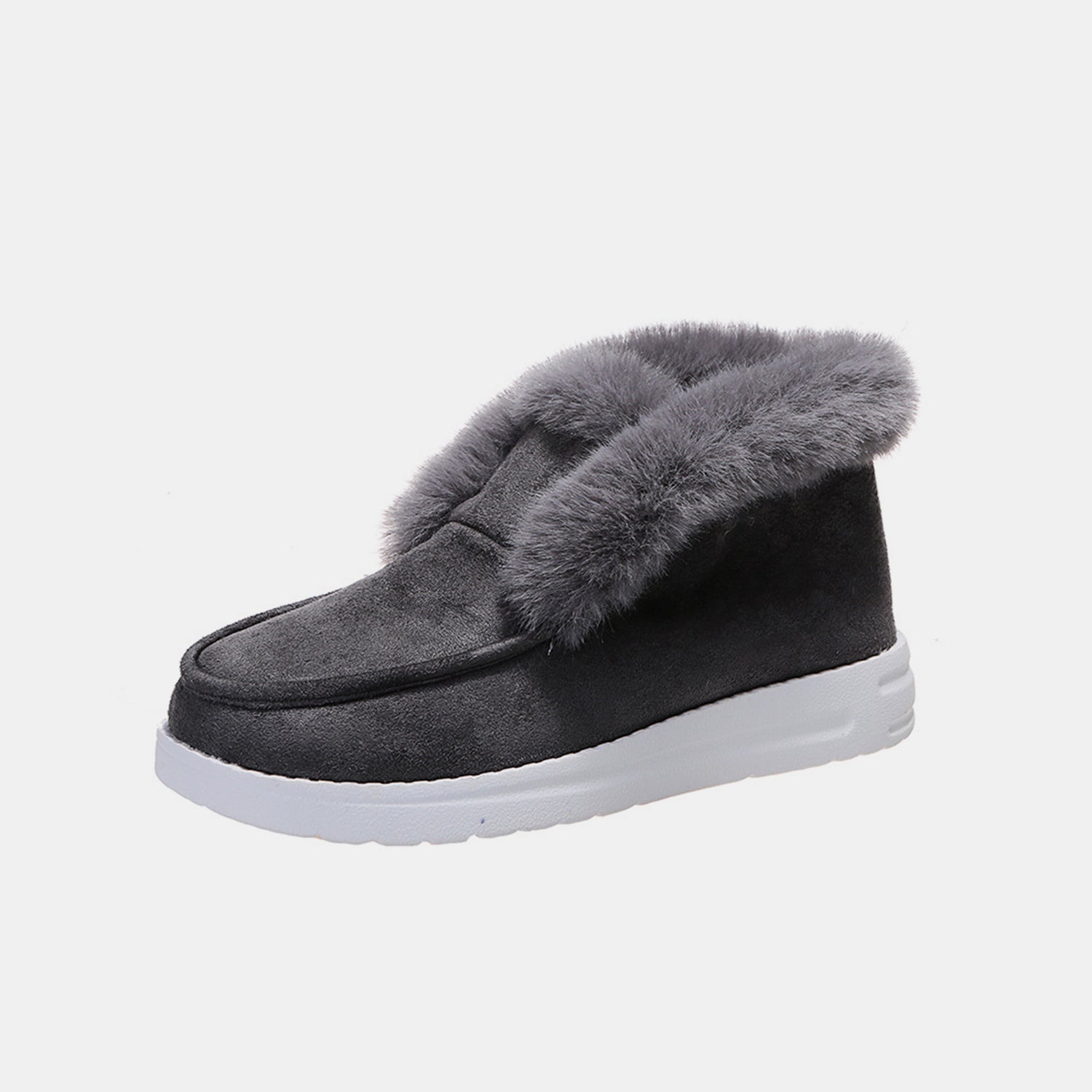 Furry Suede Snow Boots - Luminous Bear Shop