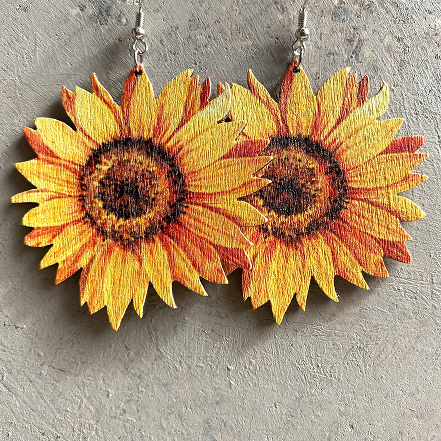 Iron Hook Wooden Earrings - Luminous Bear Shop