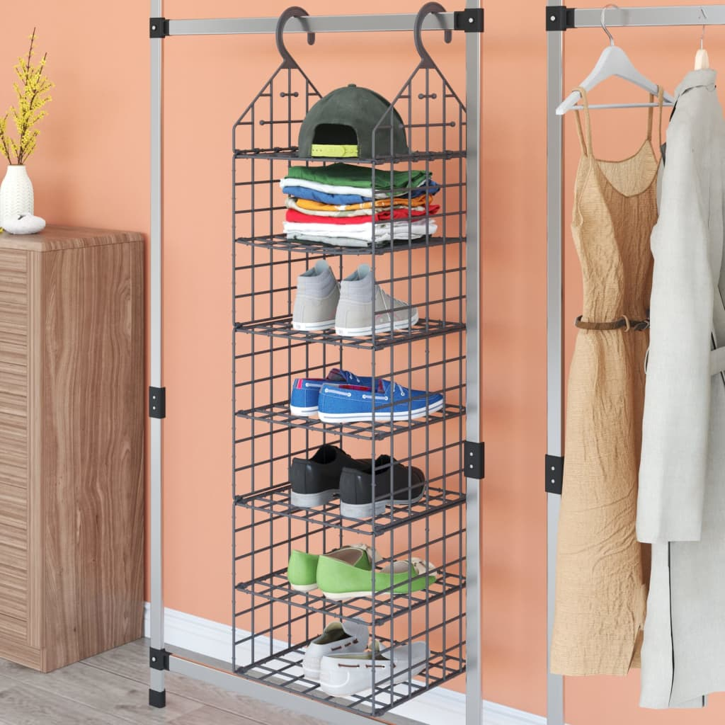 vidaXL Hanging Closet Organizer with 7 Shelves - Luminous Bear Shop