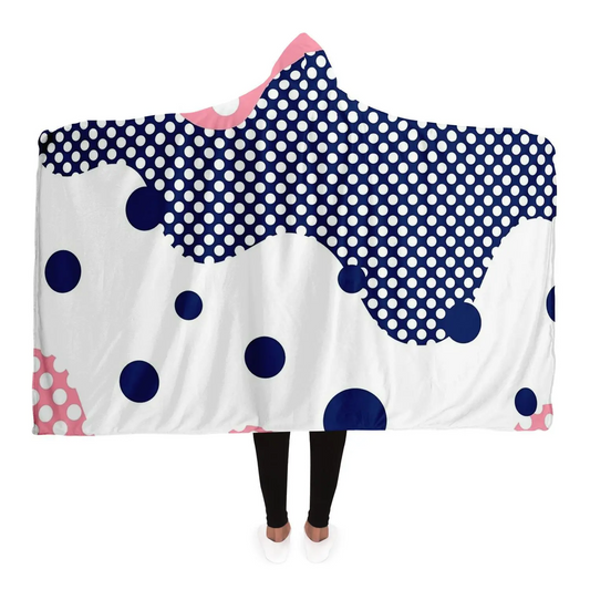 Polka Dots Hooded Blanket - Luminous Bear Shop