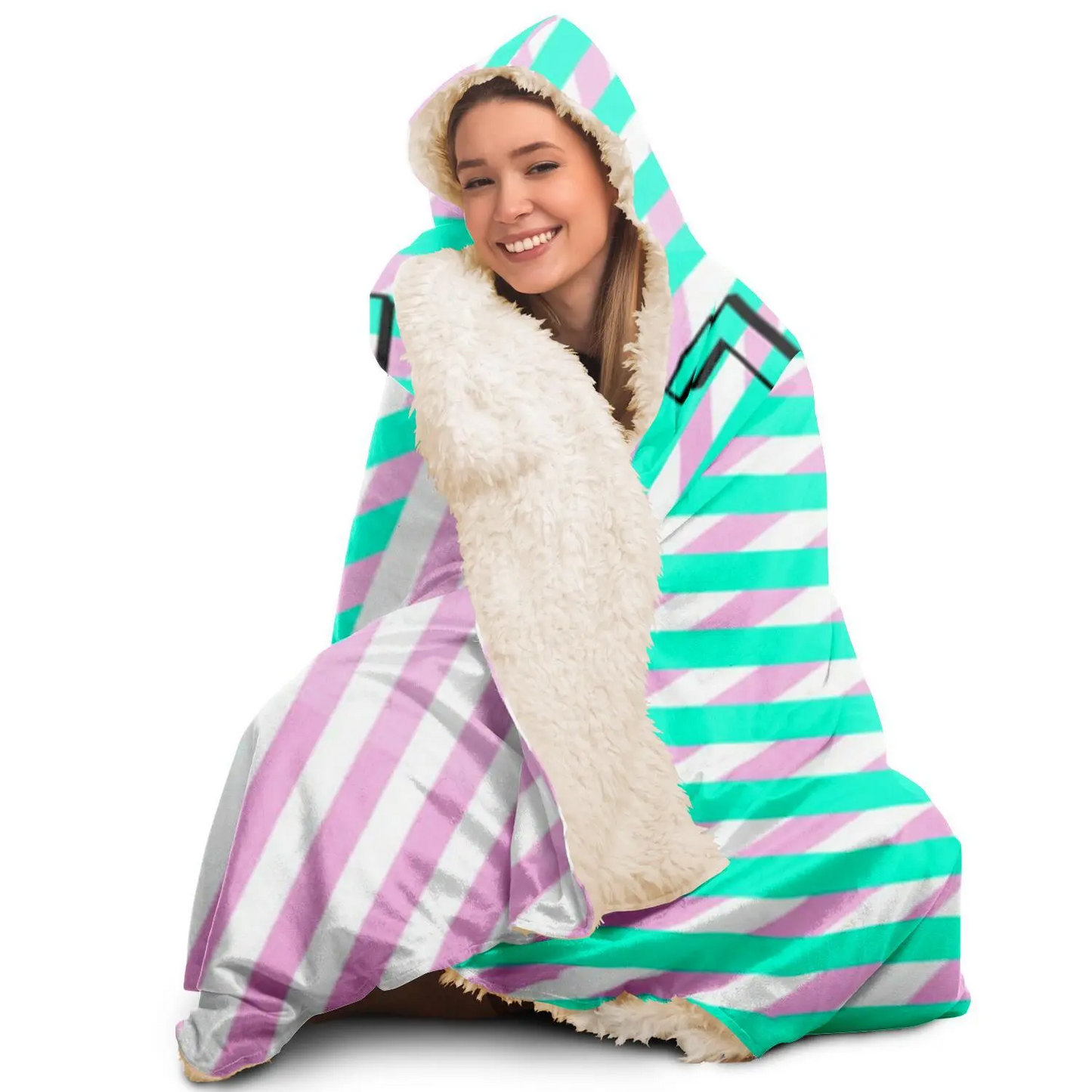 Retro 84 Hooded Blanket - Luminous Bear Shop