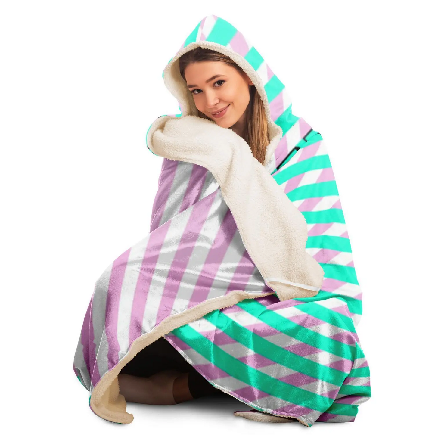 Retro 84 Hooded Blanket - Luminous Bear Shop