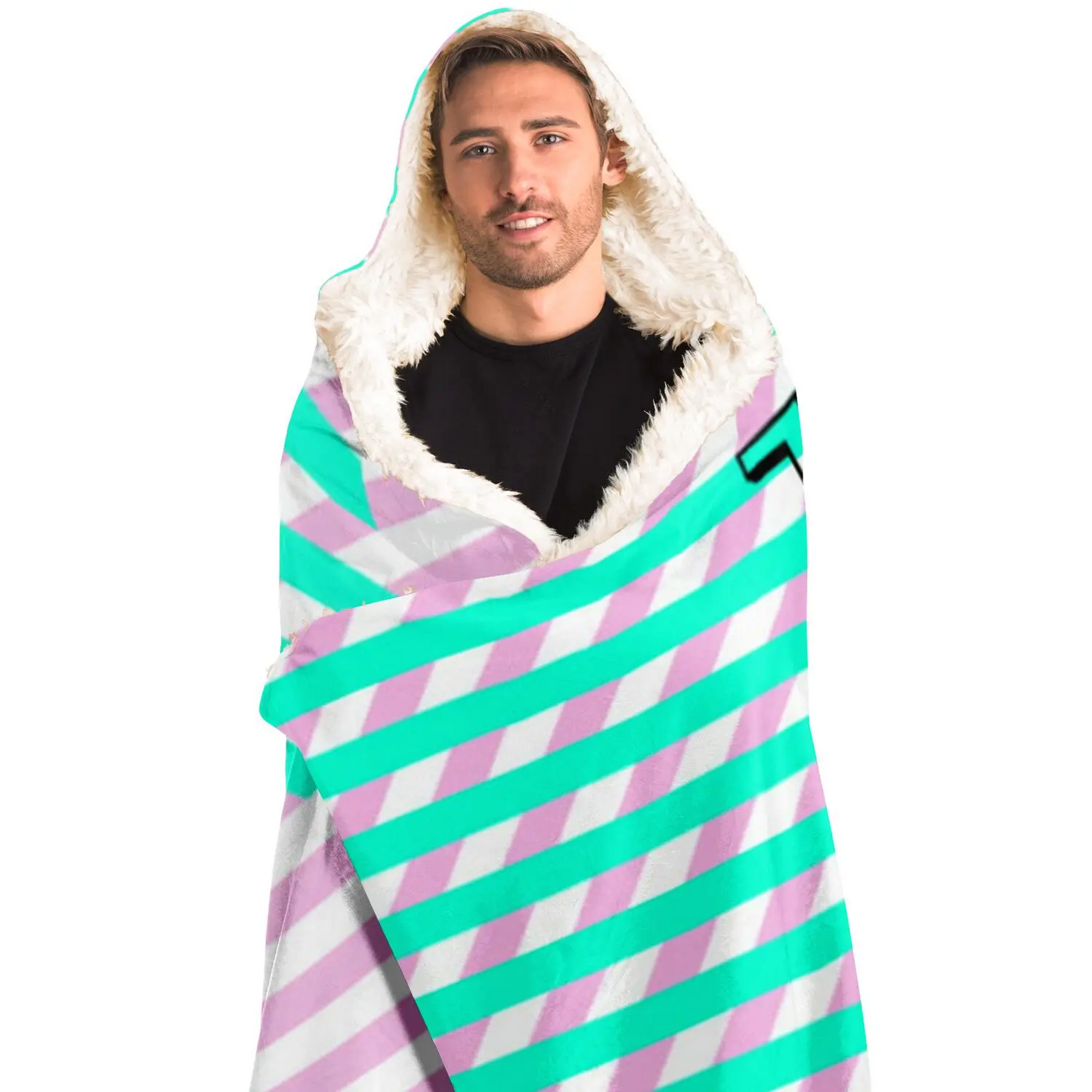 Retro 84 Hooded Blanket - Luminous Bear Shop