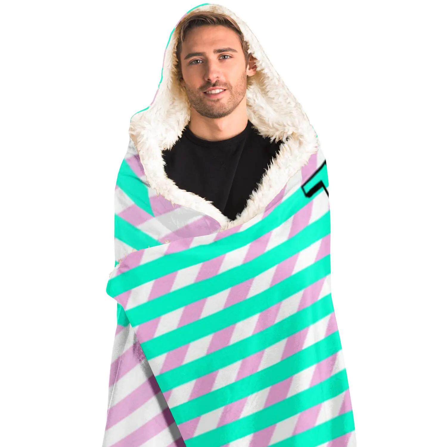 Retro 84 Hooded Blanket - Luminous Bear Shop