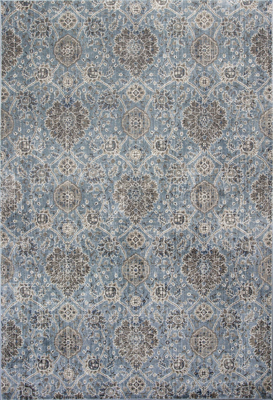 2' X 3' Viscose Ivory Or Blue Accent Rug - Luminous Bear Shop