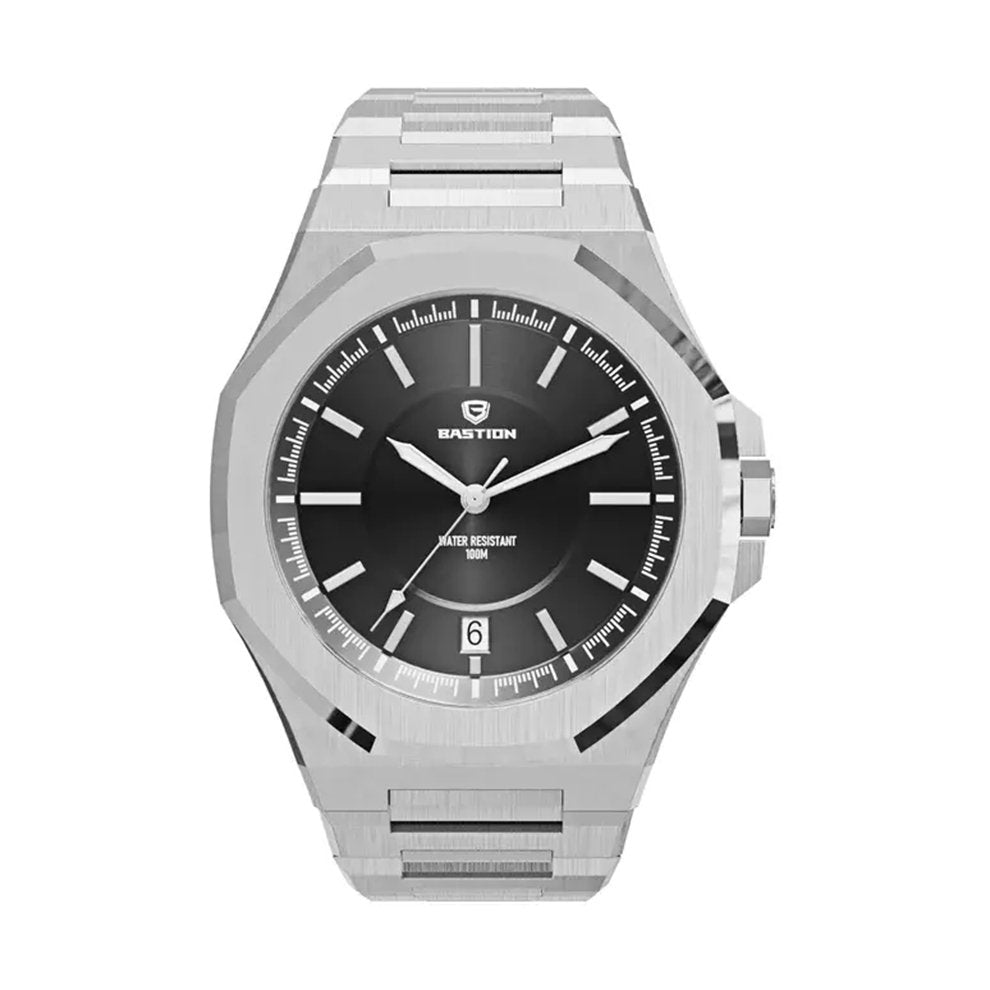 NOMAD - STAINLESS STEEL AUTOMATIC 42MM WATCH, WATERPROOF 10ATM (100m) - Luminous Bear Shop