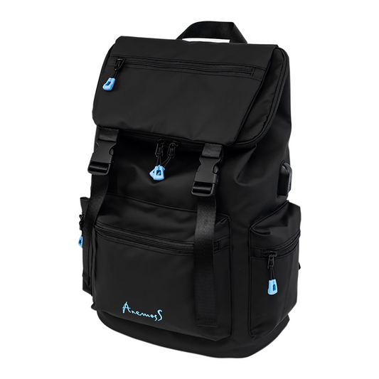 Anemoss Laptop Backpack, Black - Luminous Bear Shop