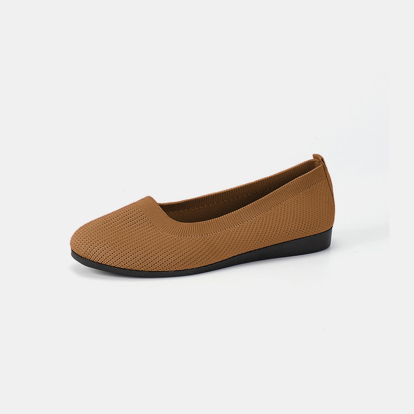 Round Toe Knit Ballet Flats - Luminous Bear Shop