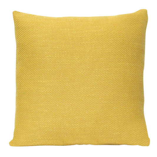 Mustard Yellow Tweed Textured Velvet Square Pillow - Luminous Bear Shop