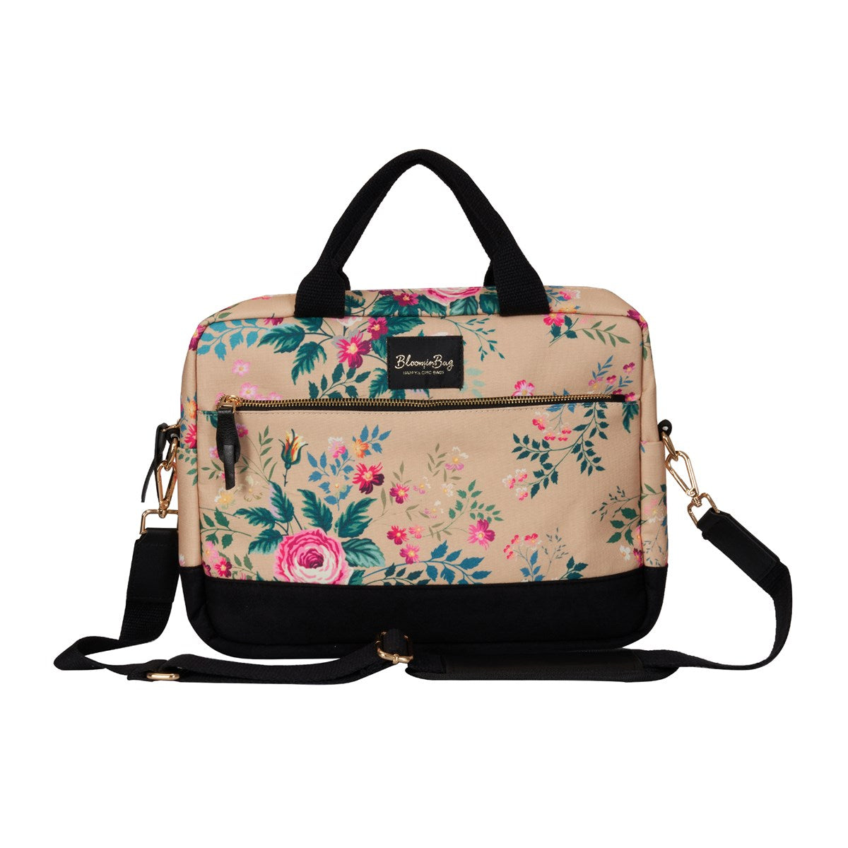 Bloominbag Dark Spring Blossom 13 -14 in Laptop / Macbook Bag - Luminous Bear Shop