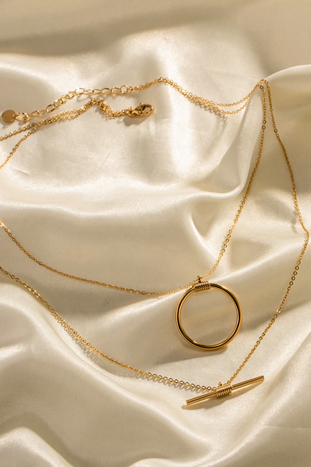 Double-Layered Stainless Steel Necklace - Luminous Bear Shop