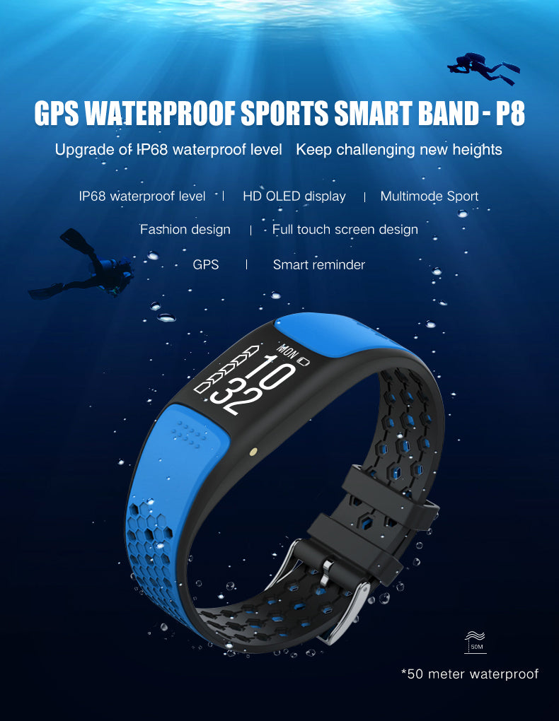 Smart Fit Sporty Fitness Tracker and Waterproof Swimmers Watch - Luminous Bear Shop