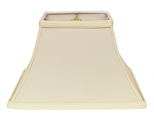 16" Ivory Rectangle Bell No Slub Lampshade - Luminous Bear Shop