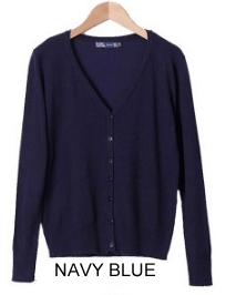 Color: Navy Blue,Size: X Large - Cuddle Cardigans Long Sleeves Button Down Style In Plus Sizes Too