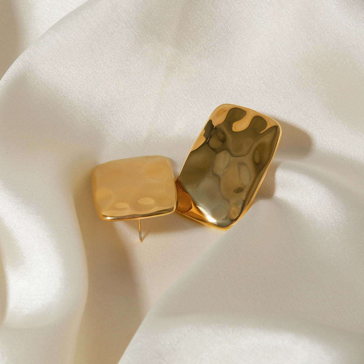 18K Gold-Plated Square Earrings - Luminous Bear Shop