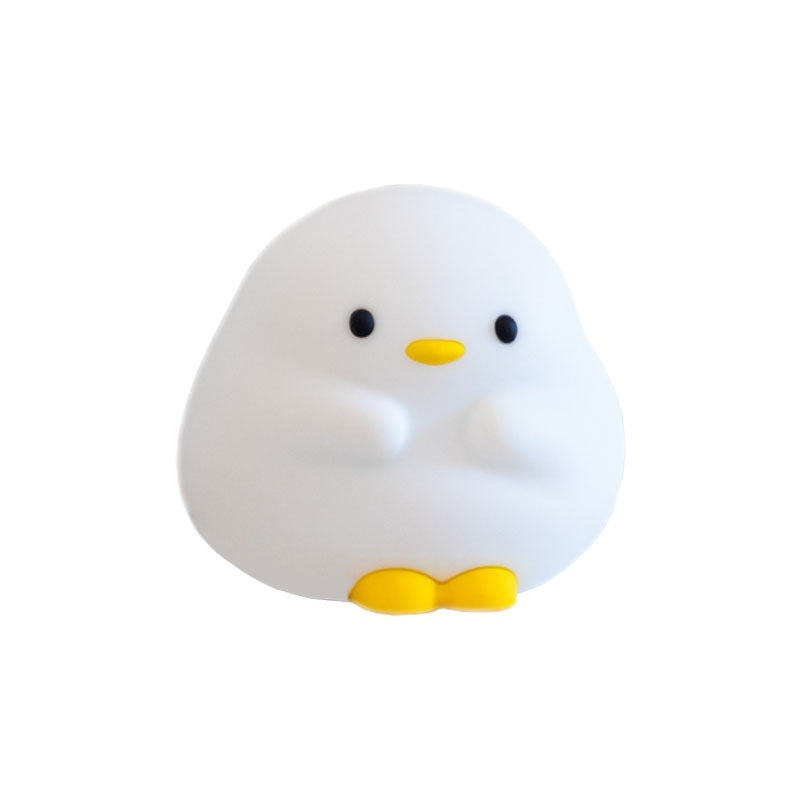 Cute Duck LED Night Lamp Cartoon Silicone USB Rechargeable Sleeping Light Touch Sensor Timing Bedroom Bedside Lamp For Kid Gift Home Decor - Luminous Bear Shop