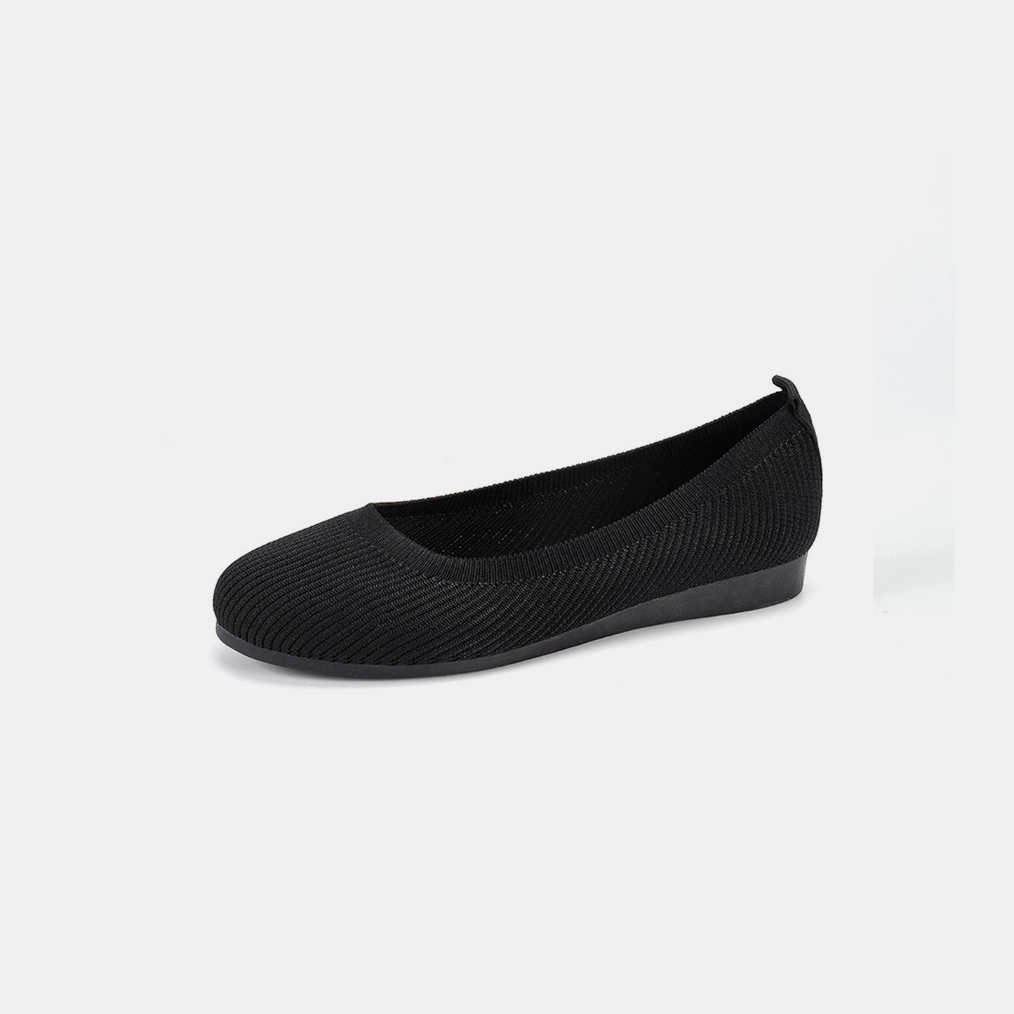 Round Toe Knit Ballet Flats - Luminous Bear Shop