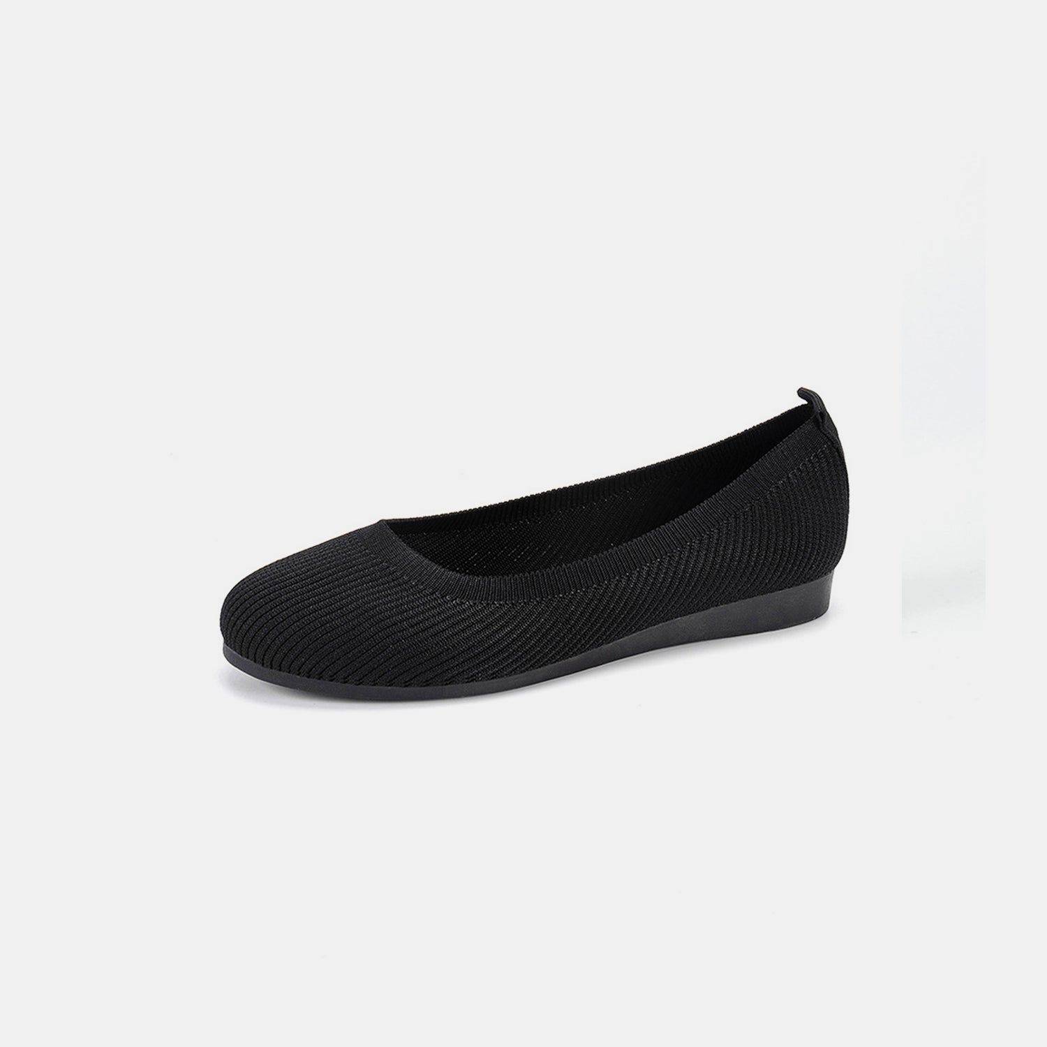 Round Toe Knit Ballet Flats - Luminous Bear Shop