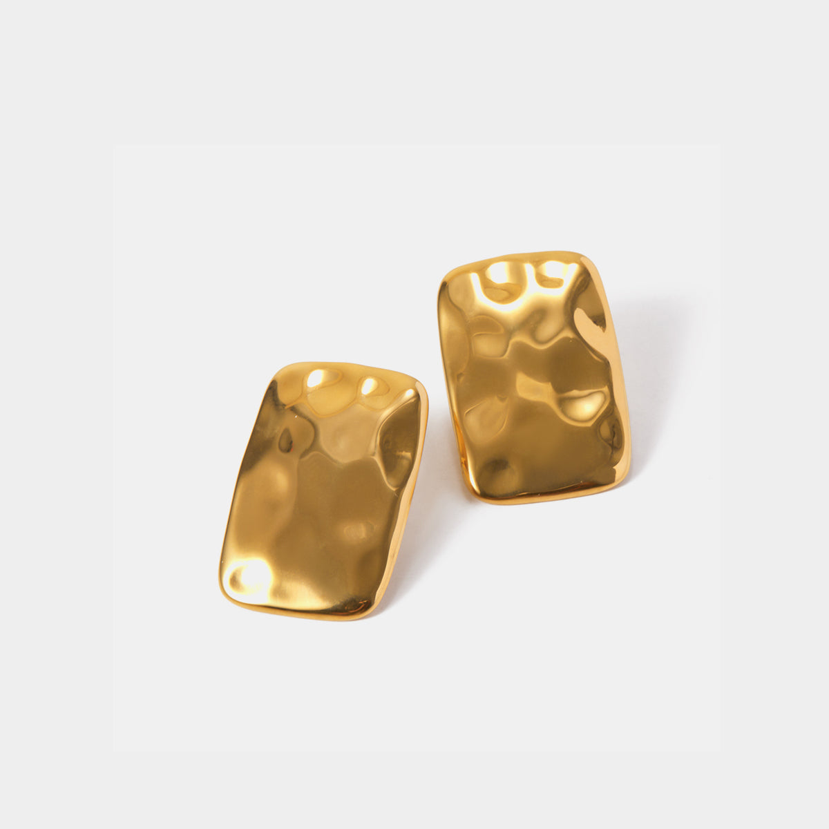 18K Gold-Plated Square Earrings - Luminous Bear Shop