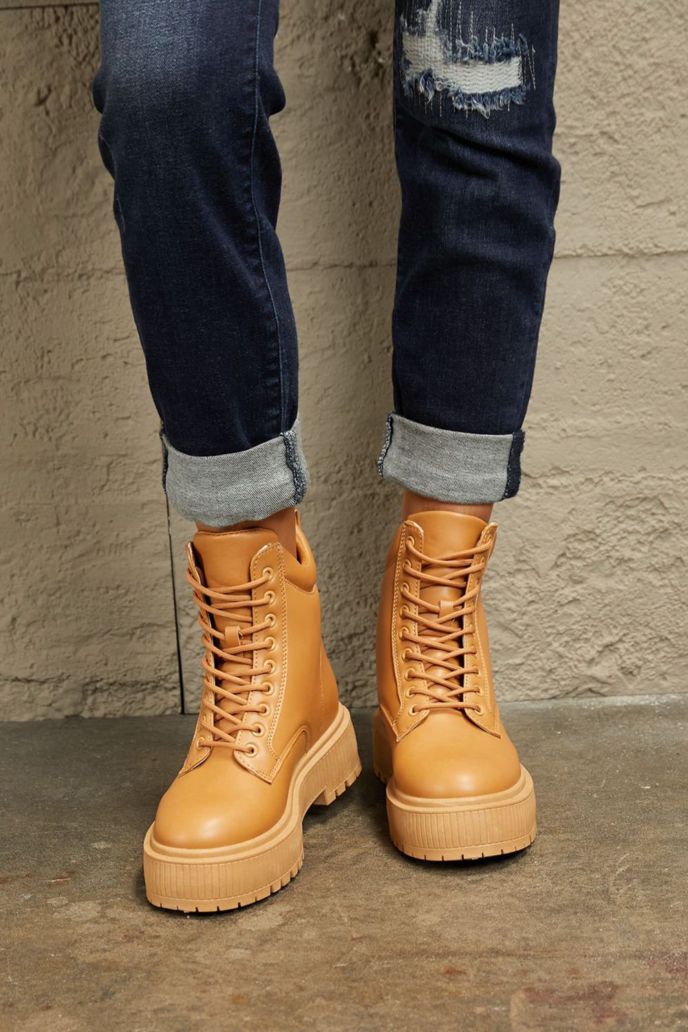 East Lion Corp Platform Combat Boots - Luminous Bear Shop