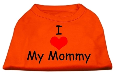 I Love My Mommy Screen Print Shirts Orange XXXL - Luminous Bear Shop