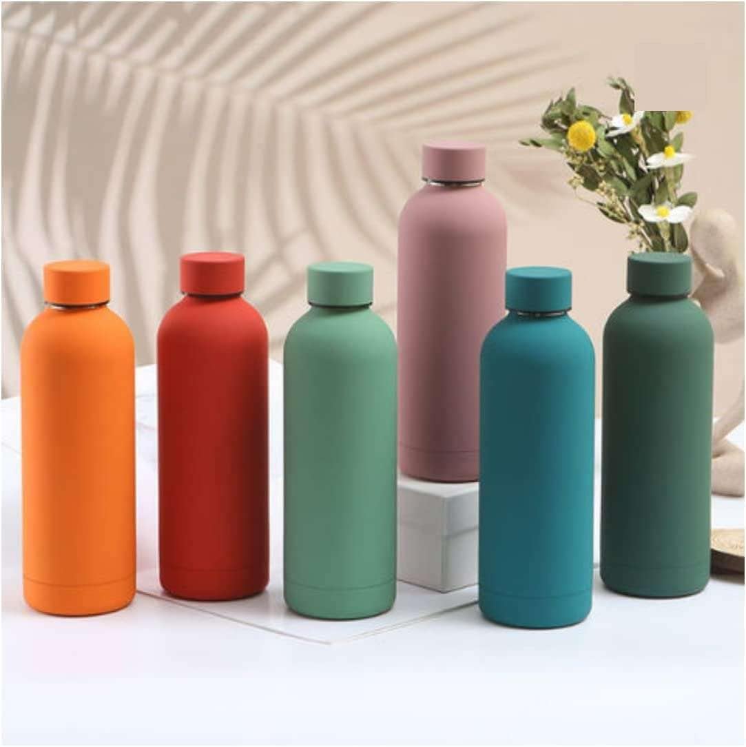 Aqualeeta  500ml Black Insulated Water Bottle