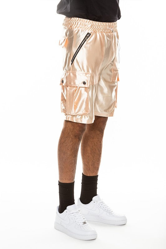 Satin Street Cargo Shorts - Luminous Bear Shop