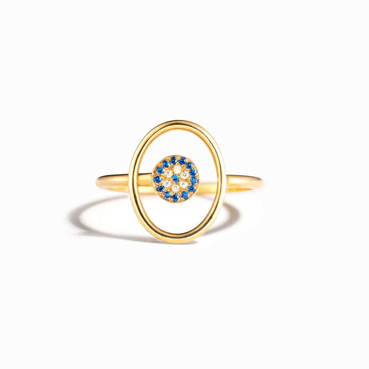 925 Sterling Silver Evil Eye Ring - Luminous Bear Shop